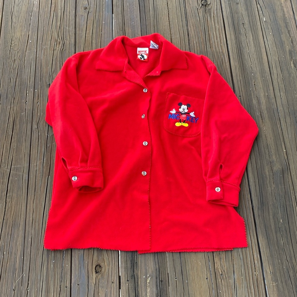 Vintage fleece Mickey Mouse flannel